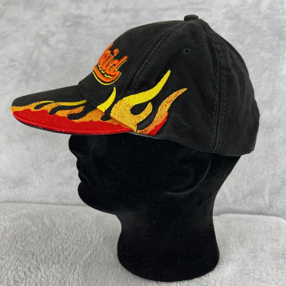 Toro Madrid Spain Hat Black Bull Flame Embroidered Souvenir Strapback Cap